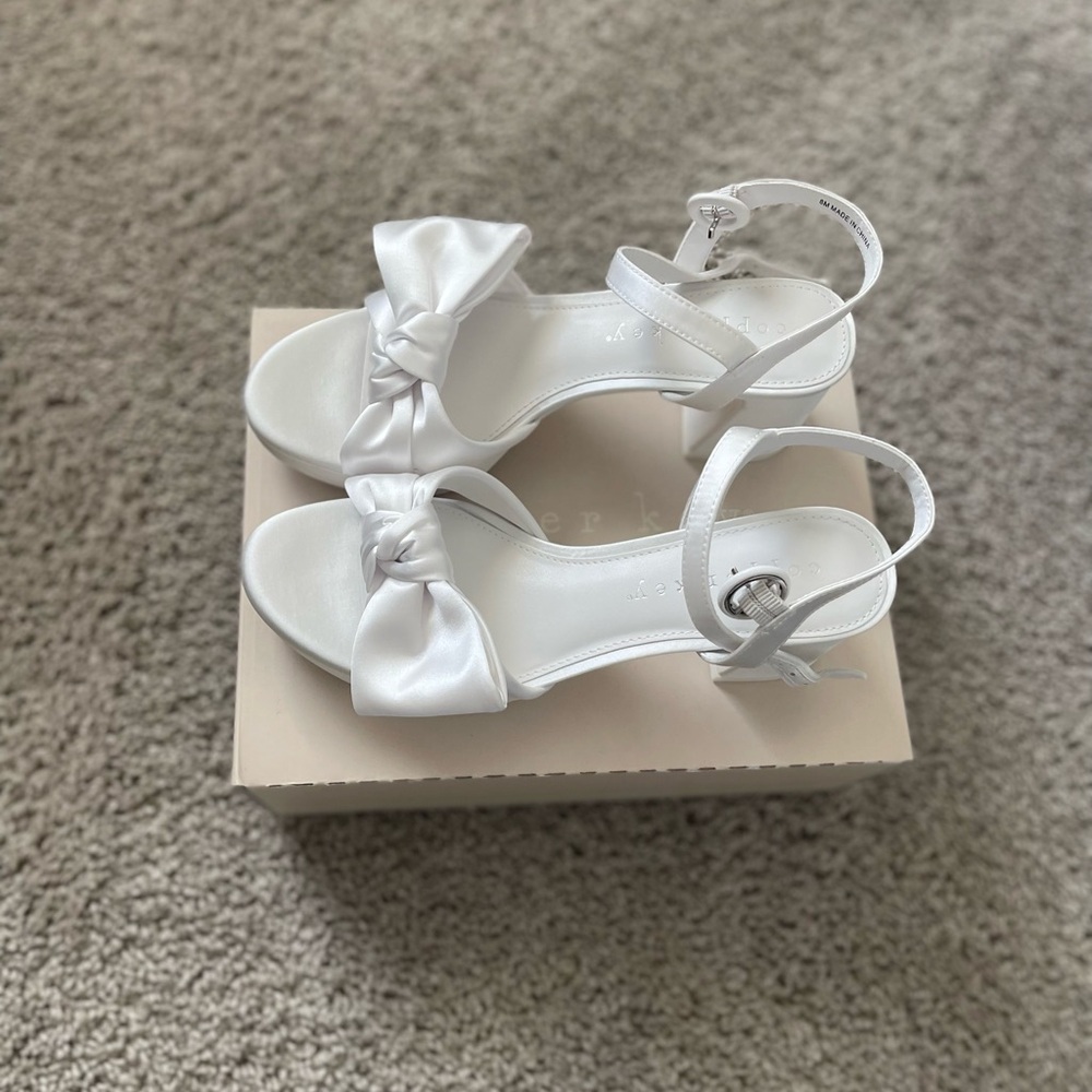 Copper Key Lux White Sandals